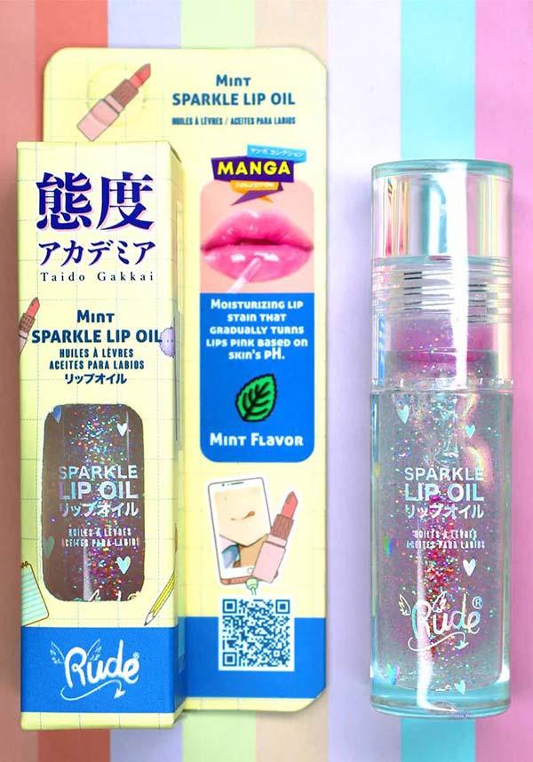 Manga [Mint] | SPARKLE LIP OIL - Beserk - all, christmas gift, christmas gifts, clickfrenzy15-2023, cosmetic glitter, cosmetics, cute, dec22, discountapp, fp, gift, gift idea, gift ideas, gifts, glitter, googleshopping, labelvegan, lip, lip gloss, lips, make up, makeup, mint, oil, pink, R151222, RCS16706, sparkle, vegan