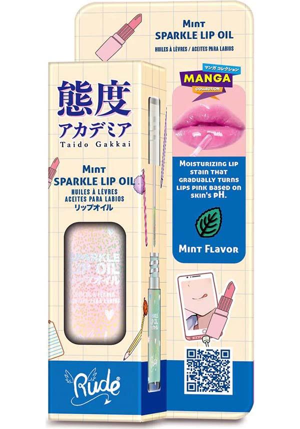 Manga [Mint] | SPARKLE LIP OIL - Beserk - all, christmas gift, christmas gifts, clickfrenzy15-2023, cosmetic glitter, cosmetics, cute, dec22, discountapp, fp, gift, gift idea, gift ideas, gifts, glitter, googleshopping, labelvegan, lip, lip gloss, lips, make up, makeup, mint, oil, pink, R151222, RCS16706, sparkle, vegan