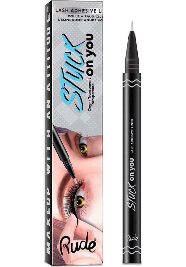 Stuck On You [Clear] | LASH ADHESIVE EYELINER - Beserk - all, clear, clickfrenzy15-2023, cosmetics, cruelty free, discountapp, eyelashes, eyeliner, eyes, fake, false, fp, glues, gothic cosmetics, labelvegan, lash glue, lashes, liquid eyeliner, make up, makeup, may21, R270521, rude cosmetics, vegan