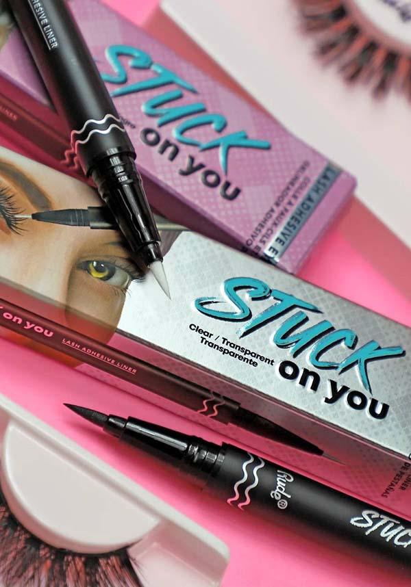 Stuck On You [Clear] | LASH ADHESIVE EYELINER - Beserk - all, clear, clickfrenzy15-2023, cosmetics, cruelty free, discountapp, eyelashes, eyeliner, eyes, fake, false, fp, glues, gothic cosmetics, labelvegan, lash glue, lashes, liquid eyeliner, make up, makeup, may21, R270521, rude cosmetics, vegan