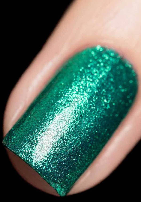 Bellatrix | NAIL POLISH - Beserk - 420sale, all, clickfrenzy15-2023, colour:green, cosmetics, discountapp, emerald green, fp, glitter, green, labelvegan, mar22, nail, nail art, nail artist, nail polish, nail polishes, nail varnish, nails, polish, polishes, pricematchedmac, R250322, repriced080623, shimmer, STA109, varnish, vegan