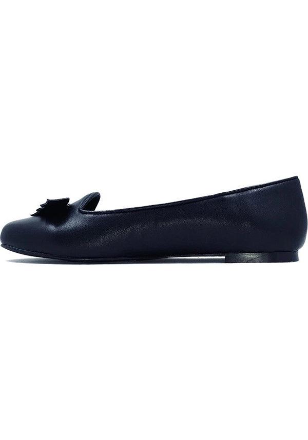 Strangecvlt - Lydia Bat Black Flats - Buy Online Australia