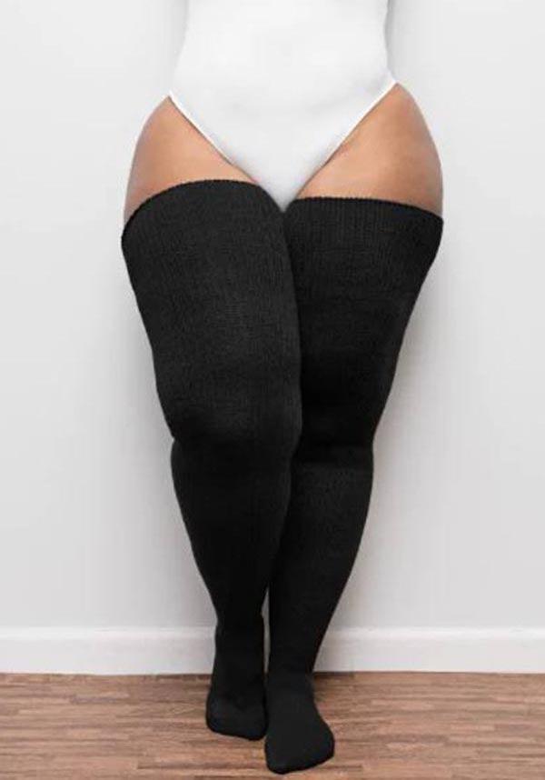 Thunda Tights - Classic Black Thigh High Socks - Buy Online Australia