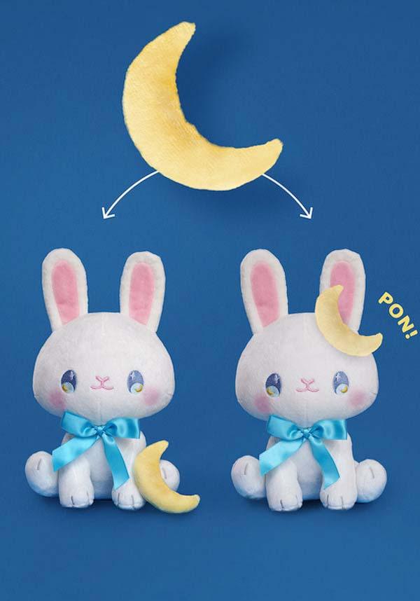 Tsuki the Bunny | PON PLUSH - Beserk - all, bunny, christmas gift, christmas gifts, clickfrenzy15-2023, crescent moon, cute, cute animals, discountapp, feb23, fluffy, fp, gift, gift idea, gift ideas, gifts, googleshopping, kawaii, kids, kids gift, kids gifts, kids plush, kids toy, moon, moon phase, plush, plush toy, plush toys, plushies, plushy, pop culture, popculture, R050223, soft, soft plush, soft toy, tokyo, tokyo shojo, tokyoshojo, toy, toys, TS08112022, white