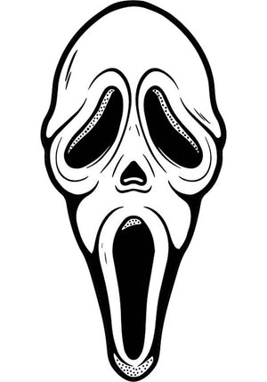 Too Fast Apparel - Scream Ghost Face Shaped Beach Towel - Buy Online ...