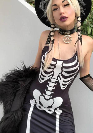 Sexy skeleton outlet dress