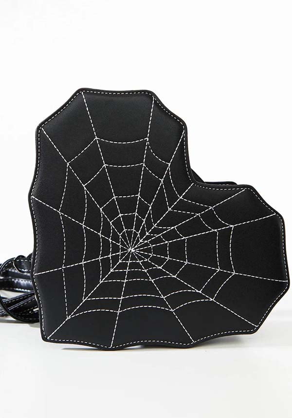 Spiderweb Heart [Black] | HANDBAG*