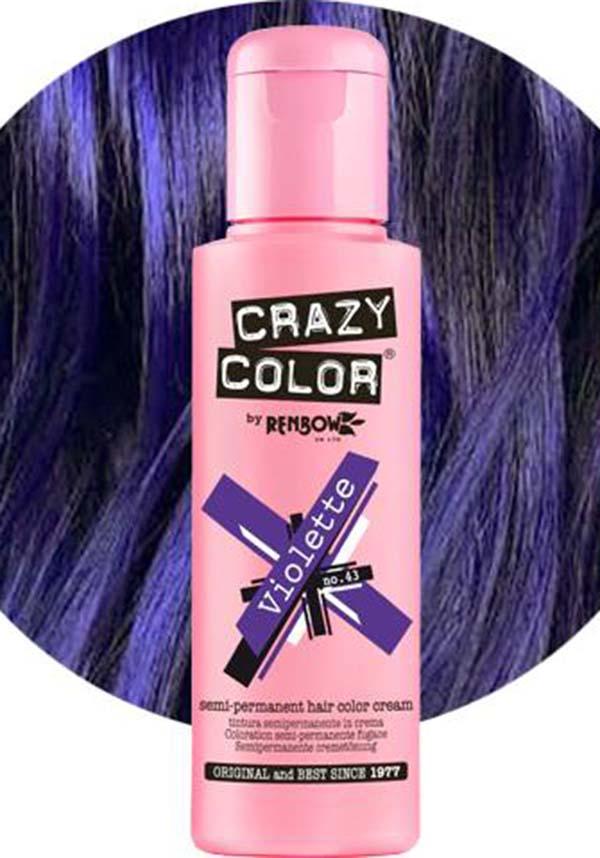 Buy CRAZY COLOR Nº 43 - Hair colouring cream - Violette 100ml