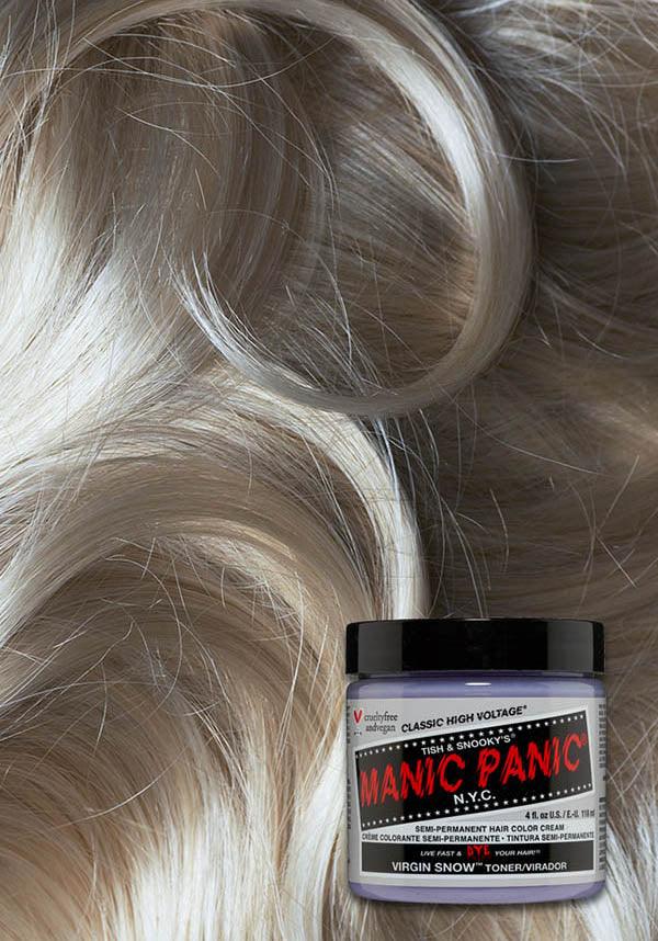 Virgin Snow | CLASSIC COLOUR - Beserk - all, clickfrenzy15-2023, cosmetics, cpgstinc, discountapp, dye, ebaymp, fp, hair colour, hair dye, hair products, hair toner, labelvegan, manic panic, manic panic hair, toner, vegan, white