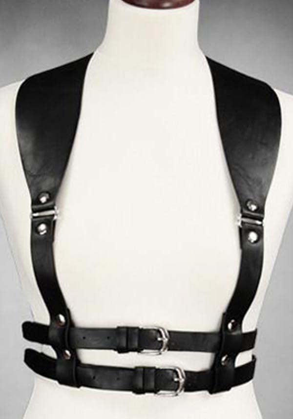 CVLT HARNESS BELT: Leather Garter Belt Harness With Thigh Straps