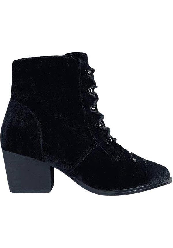 YRU - Aura Black Velvet Boots - Buy Online Australia