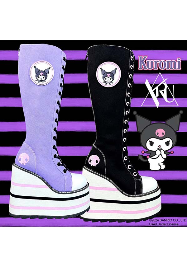 Detention Kuromi [Black/Pink] | PLATFORM BOOTS [IN STOCK]**