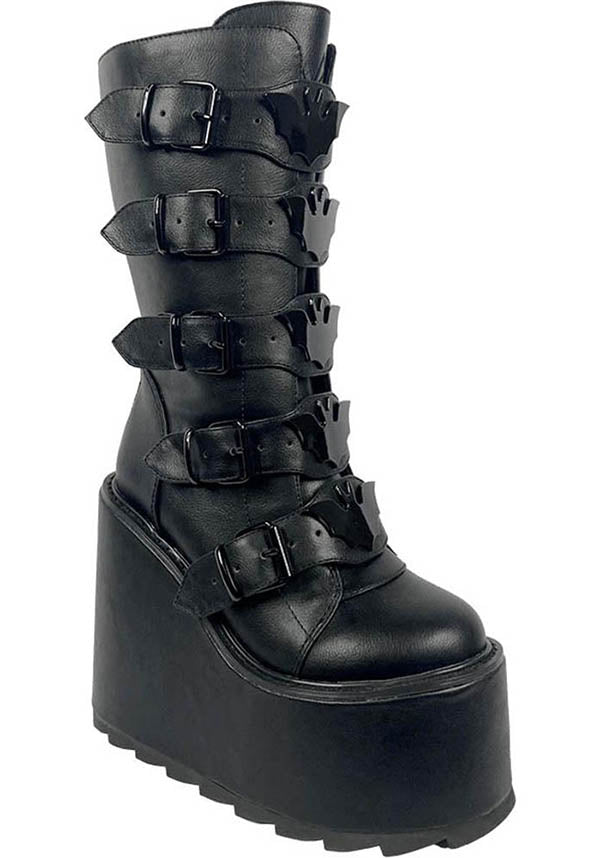 Dune Bat [Blackout] | PLATFORM BOOTS**