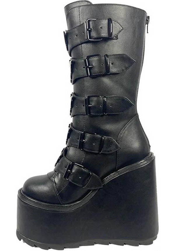 Dune Bat [Blackout] | PLATFORM BOOTS**