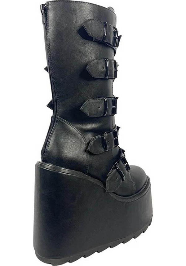 Dune Bat [Blackout] | PLATFORM BOOTS**