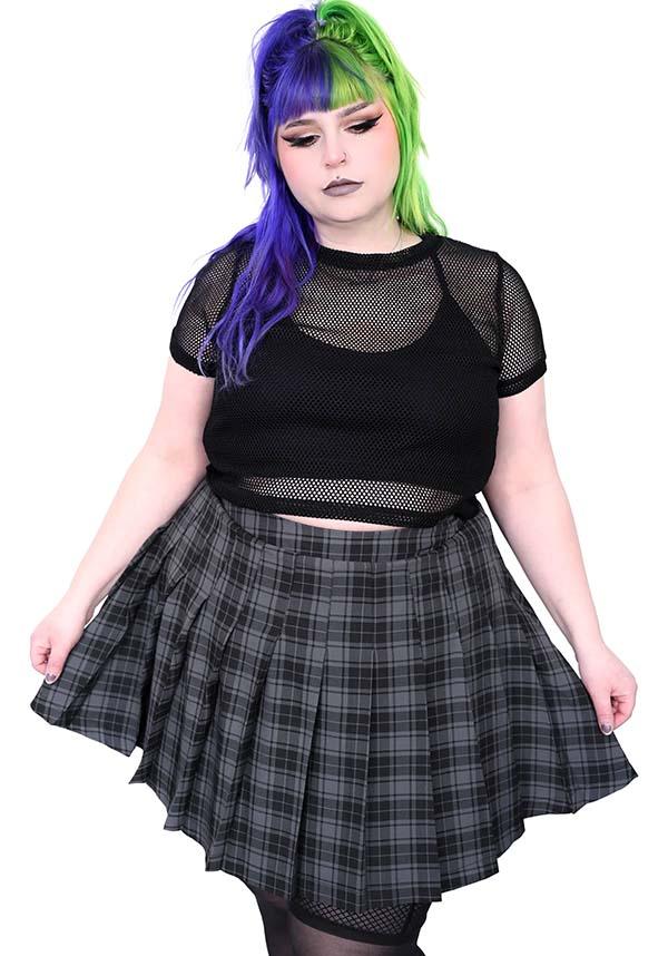 Academy | PLEATED SKIRT - Beserk - all, all clothing, all ladies, all ladies clothing, anime skirt, apr23, black, clickfrenzy15-2023, clothing, discountapp, exclusive, FB149303, fox blood, foxblood, fp, googleshopping, goth, gothic, gray, grey, labelexclusive, ladies, ladies clothing, ladies skirt, office clothing, pleated, pleats, plus size, R060423, short skirt, skirt, skirts, tartan, winter, winter clothing, winter wear, womens skirt