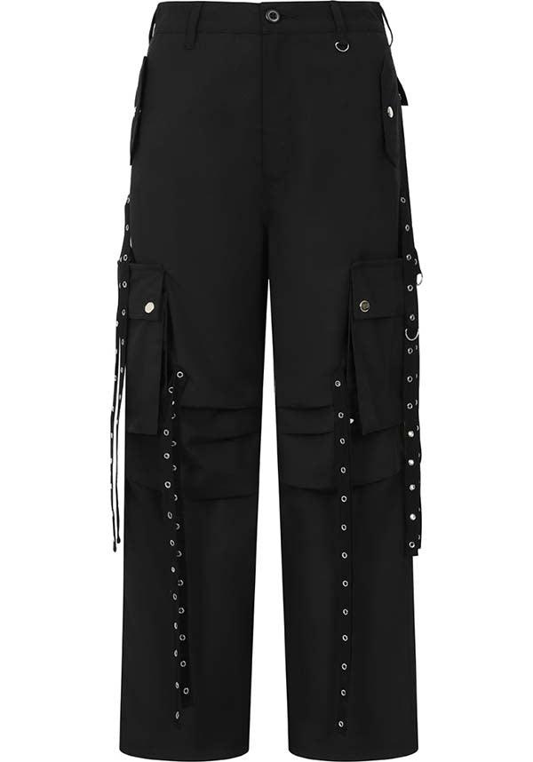 Kraken | PANTS - Beserk - all, all clothing, all ladies, all ladies clothing, black, clickfrenzy15-2023, clothing, discountapp, flare pants, flared pants, fp, googleshopping, goth, gothic, grunge, HB225347, hell bunny, jfashion, ladies, ladies clothing, ladies pants, ladies pants + shorts, ladies pants and shorts, long pants, mar23, pants, plus size, popsoda, punk, R090323, techwear, winter, winter clothing, winter wear, women, womens, womens pants