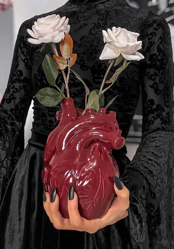 Ana-Tomic | VASE"^ - Beserk - all, backorder, christmas gift, christmas gifts, clickfrenzy15-2023, discountapp, fp, gift, gift idea, gift ideas, gifts, googleshopping, goth homeware, goth homewares, gothic gifts, gothic homeware, gothic homewares, heart, home, homeware, homewares, kill star, killstar, KS1065318, mar23, R190323, red, red heart, valentines, valentines day, valentines gifts, vase