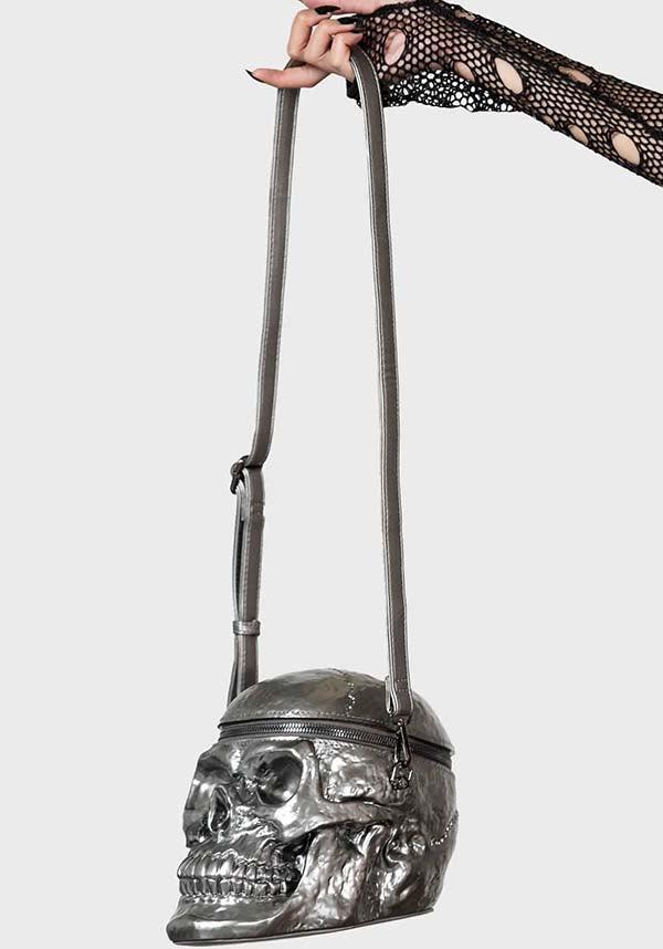 Buy Mechaly Skully Vegan Leather Skull Handbag, Black at Amazon.in