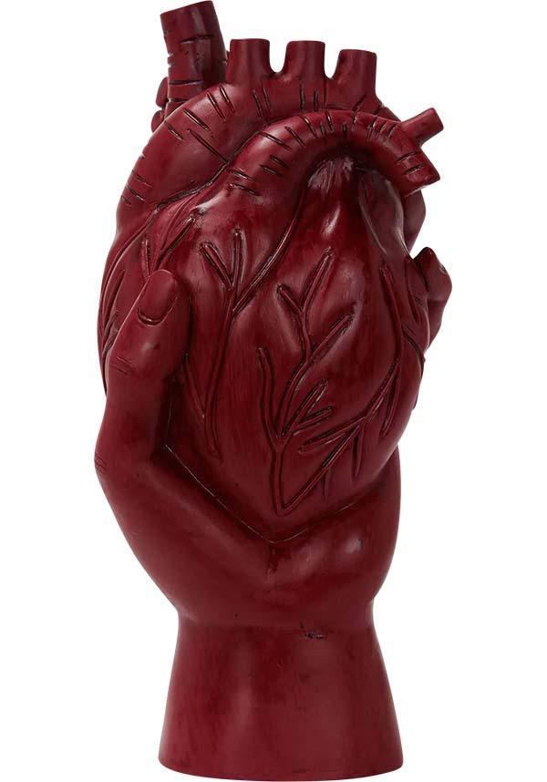 Hold My Heart | VASE"^ - Beserk - all, backorder, christmas gift, christmas gifts, clickfrenzy15-2023, discountapp, fp, gift, gift idea, gift ideas, gifts, googleshopping, goth, goth homeware, goth homewares, gothic, gothic gifts, gothic homeware, gothic homewares, hand, heart, home, homeware, homewares, kill star, killstar, KS1065318, mar23, R190323, red, red heart, valentines, valentines day, valentines gifts, vase