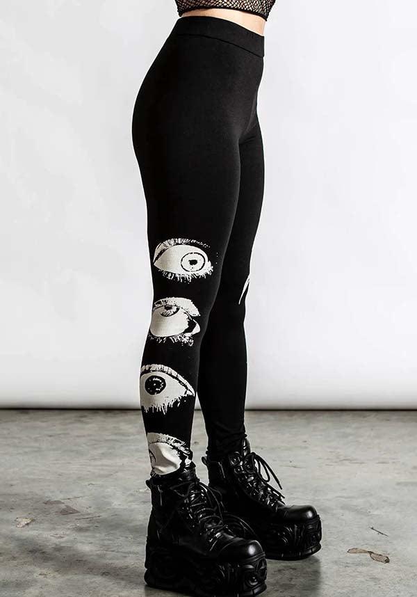 Insomnia | LEGGINGS - Beserk - all, all clothing, all ladies, all ladies clothing, black, clickfrenzy15-2023, clothing, discountapp, eyes, feb23, fitted, fp, googleshopping, goth, gothic, kill star, killstar, killstarsaleapril, KS1065314, ladies, ladies clothing, ladies pants, ladies pants + shorts, ladies pants and shorts, legging, leggings, long pants, lounge pants, pants, plus size, R100223, repriced050623, winter, winter clothing, winter wear, women, womens, womens pants
