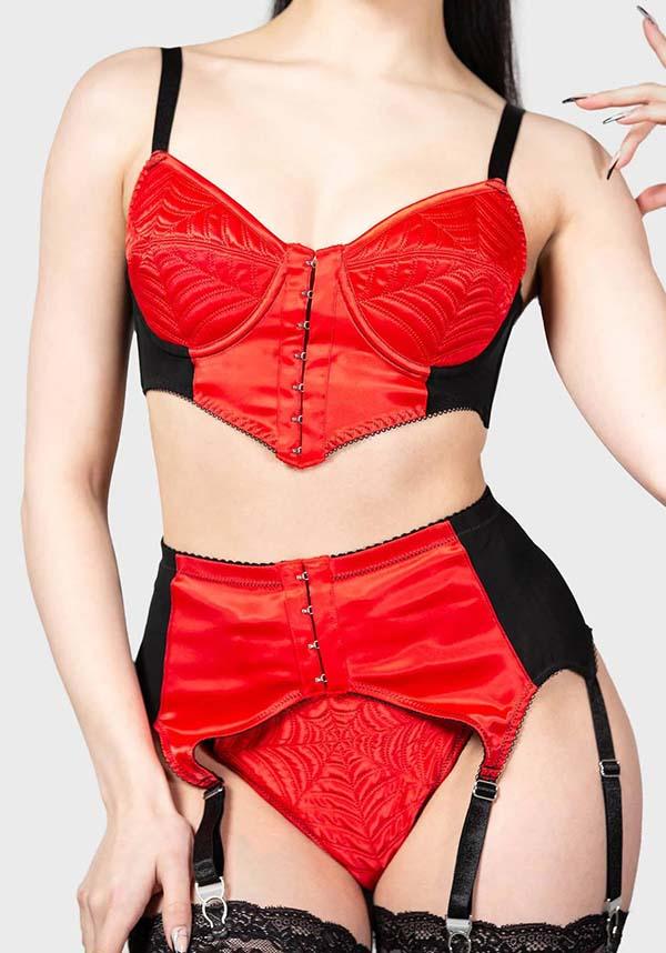 Killstar Scarlet Webutant Garter Belt Buy Online Australia 