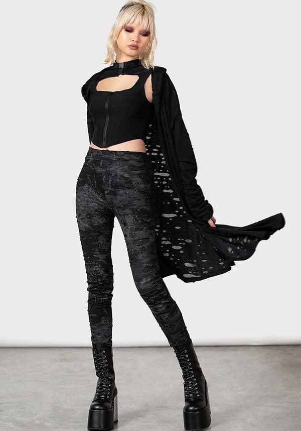 Tightrope | LEGGINGS - Beserk - all, all clothing, all ladies, all ladies clothing, clickfrenzy15-2023, clothing, discountapp, distressed, edgy, feb23, fp, googleshopping, goth, gothic, gray, grey, grunge, kill star, killstar, killstarsaleapril, KS1069192, ladies, ladies clothing, ladies pants, ladies pants + shorts, ladies pants and shorts, legging, leggings, long pants, lounge pants, mesh, pants, plus size, punk, R140223, ripped, sheer, winter clothing, winter wear, women, womens, womens pants