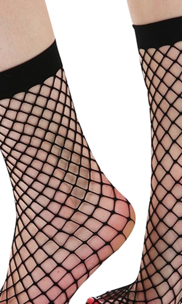 Extra Large Net [Black] | ANKLE SOCKS* at $4 only from Beserk