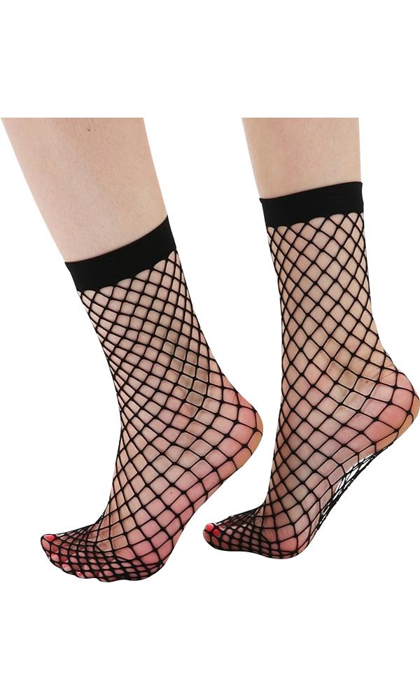 Extra Large Net [Black] | ANKLE SOCKS* at $4 only from Beserk