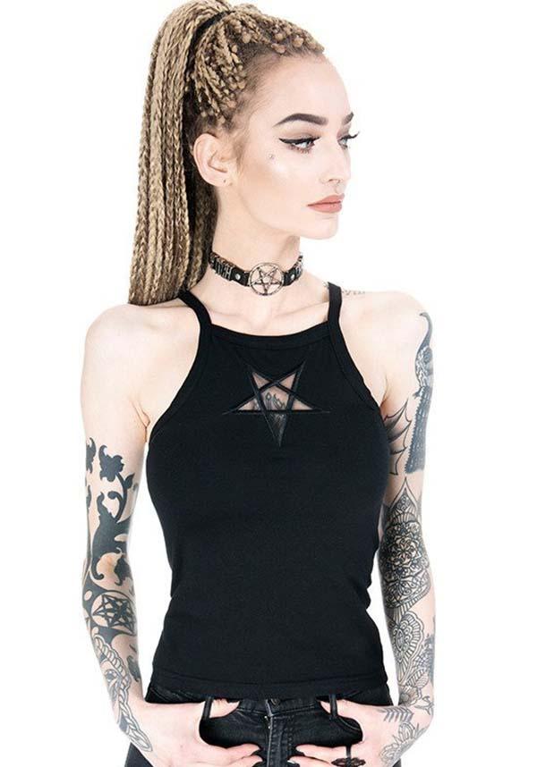 Restyle Pentagram Jumper Harness Gothic O-Ring Emo Punk Witch